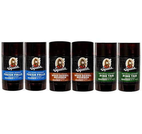 Mr squatch deodorant - Dr. Squatch Deodorant and Soap Pack - Men's Aluminum-free deodorant and 5 Bars of Natural Men's Bar Soap - Fresh Falls, Bay Rum, Alpine Sage, Coconut Castaway, and Cool Fresh Aloe. Reduced price. Sponsored. Now $53.98. current price Now $53.98. $63.95. Was $63.95.
